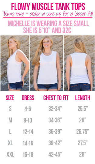 Bachelorette Party Flowy Muscle Tank Top – Country Bride & Squad Tees
