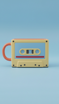 Ceramic Cassette Tape Mug for Hot Drinks