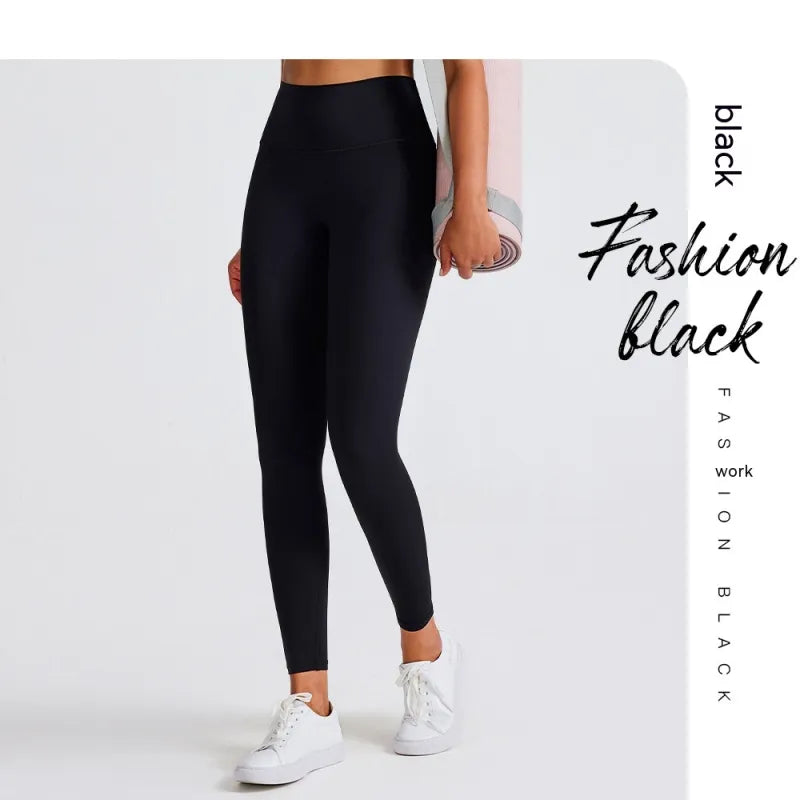 Plus Size High-Waist Fitness Leggings – Moisture-Wicking Workout Tights